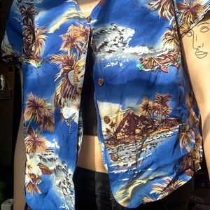 Crop top Vintage Hawaiian tee